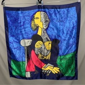 Vintage Picasso portrait scarf